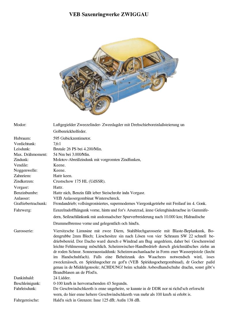 Trabbi-Datenblatt